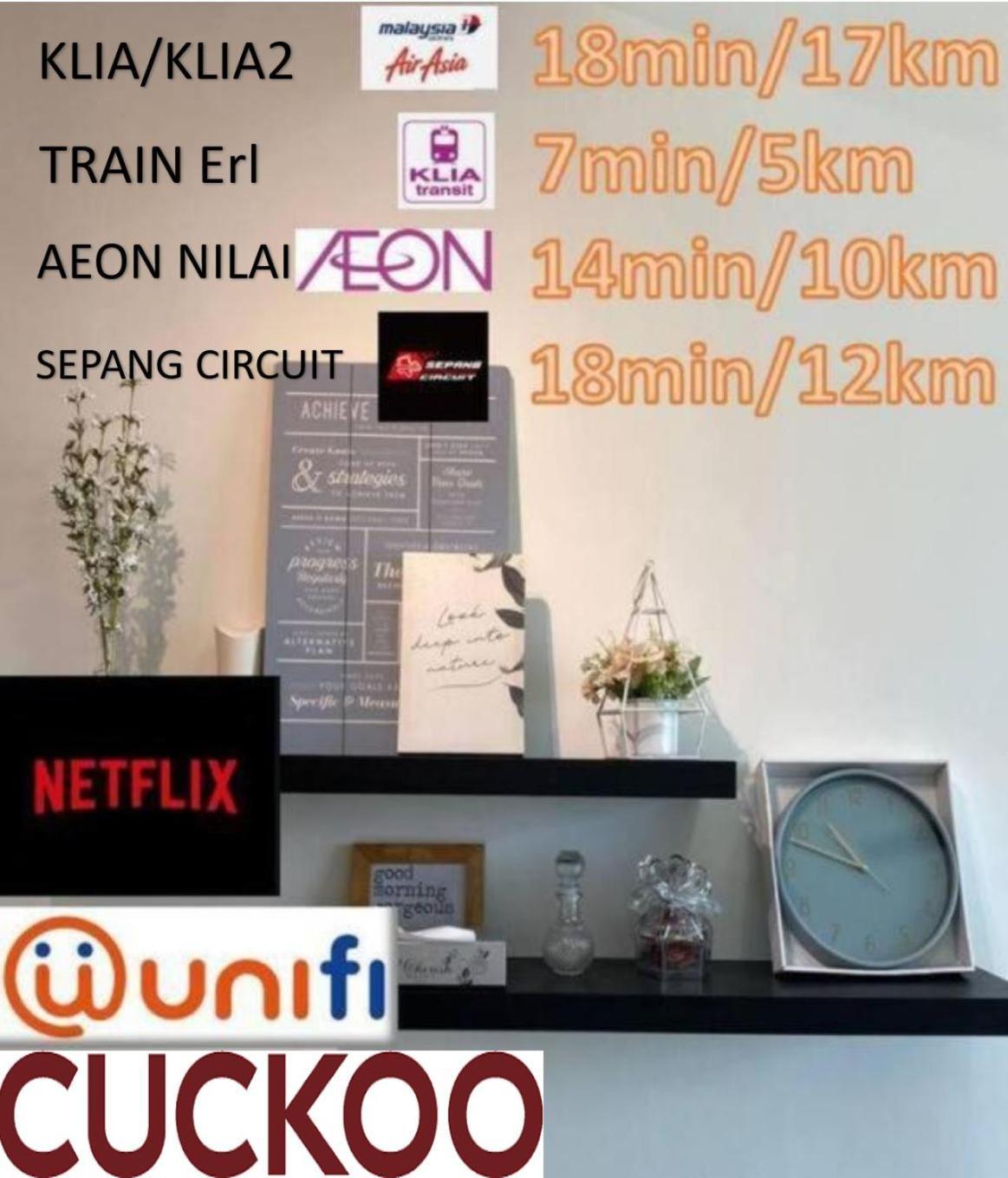 Family Stay, Sepang Klia, Free 2 Parking&Unifi Экстерьер фото